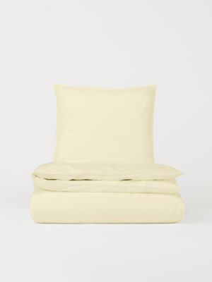 DAWN Percale sengetøj - Elderflower - 200x200 cm - 100% økologisk bomuld - Gult
