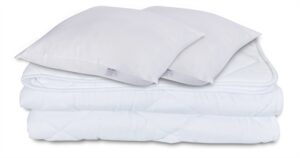 Dyne og pudesæt - Helårsdyne 200x220 cm + 2 puder 60x63 cm - Fiberdyne - Zen Sleep allergivenlig dyne og pude