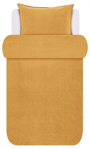 Marc O'Polo sengetøj - 100% Enzymvasket bomulds sengesæt - 140x200 cm - Senja Golden Yellow sengelinned