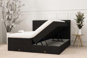 SÖVNN Freya Boxseng Med Opbevaring - 180x200 - Sort