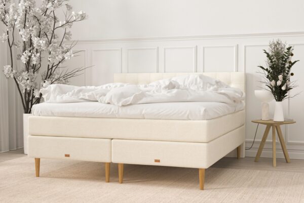 SÖVNN Maya Kontinentalseng - 180x200 - Lys Beige