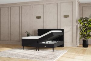 SÖVNN Zara Boxseng Med Opbevaring - 180x200 - Sort