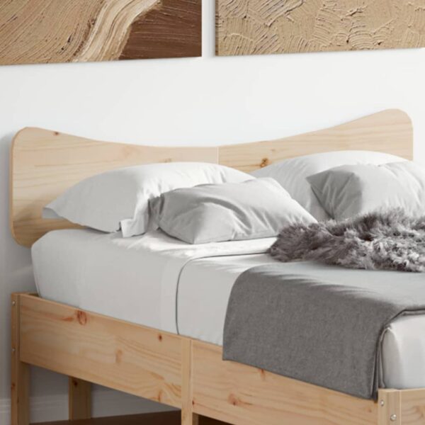 vidaXL sengegavl 135 cm massivt fyrretræ