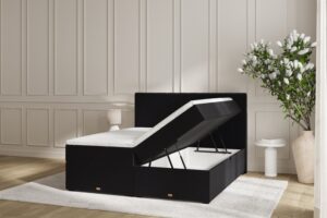 SÖVNN Ronja Boxseng Med Opbevaring - 180x200 - Sort