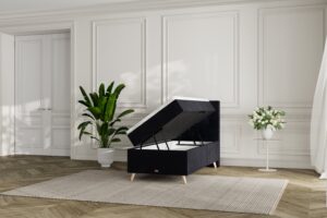 SÖVNN Thea Boxseng Med Opbevaring - 80x200 - Sort