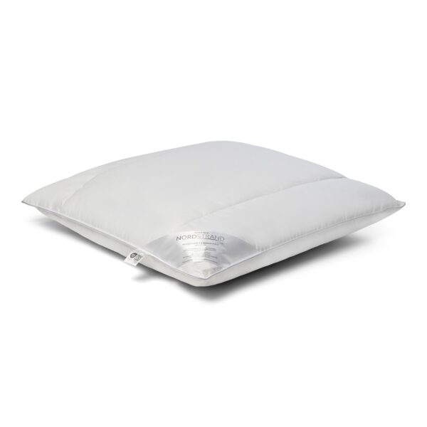 4 kammer hovedpude - Moskusdun pude 60x63 cm - Medium til høj hovedpude med moskusdun - Nordstrand Home