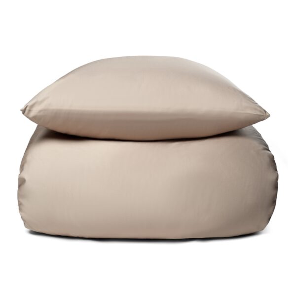 Bambus sengetøj - 100% Naturligt bambus - 140x200 cm - Champagne farvet, satinvævet sengesæt