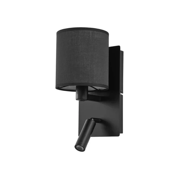 Lindby - Aiden væglampe 30 cm sort E14 LED-læselampe