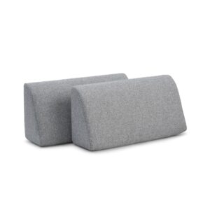 Space Dreams pyntepude - lysegrå stof (sæt med 2)