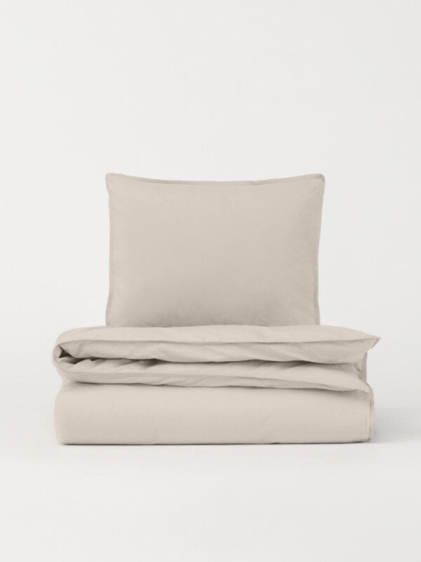 DAWN Percale sengetøj - Ivory - 140x200 cm - 100% økologisk bomuld -