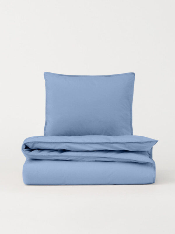 DAWN Percale sengetøj - Midnight Blue - 140x200 cm - 100% økologisk bomuld -