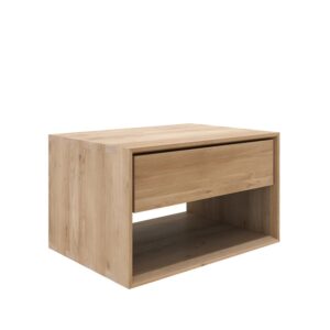 Ethnicraft Nordic II sengebord Oak wax oil 1 skuffe 57 cm