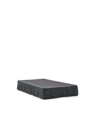 KAVE HOME Jaira sengeramme, m. aftageligt betræk - antracitgrå hør og bomuld (90x200)