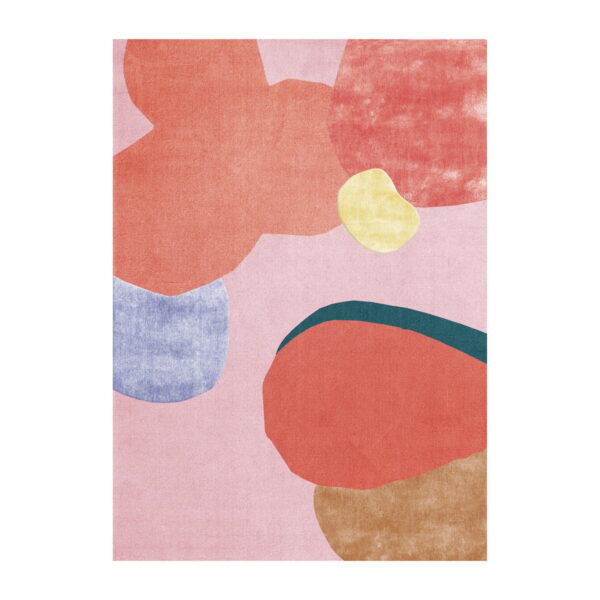 Layered Flower Field uldtæppe 250x350 cm Pink