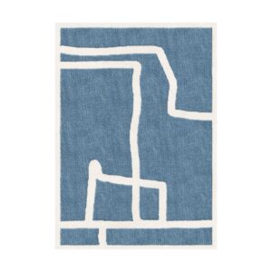 Layered Gotland Klint uldtæppe Cornflower blue 300x400 cm