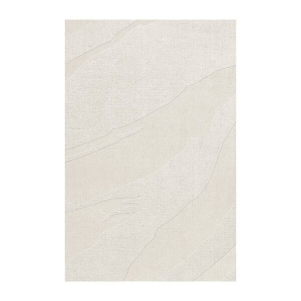 Layered Nami uldtæppe Bone White, 300x400 cm