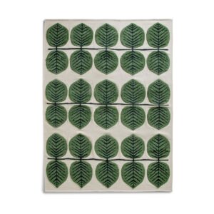 Layered Stig Lindberg Berså uldtæppe Birch Green, 300x400 cm