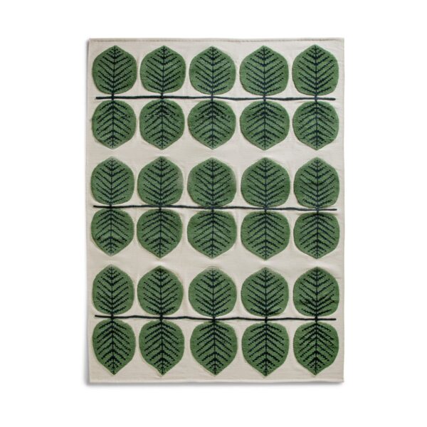 Layered Stig Lindberg Berså uldtæppe Birch Green, 300x400 cm