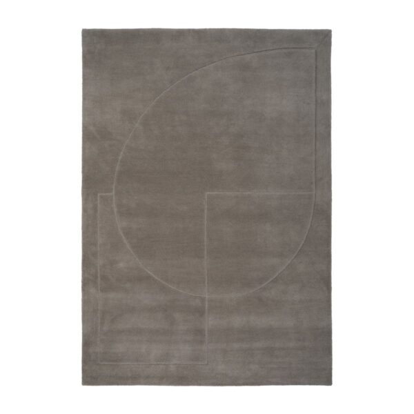 Linie Design Lineal Poem uldtæppe Grey, 250x350 cm
