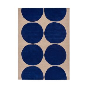 Marimekko Isot Kivet uldtæppe Blue, 250x350 cm
