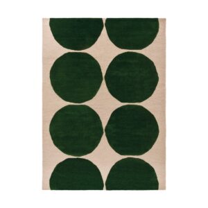 Marimekko Isot Kivet uldtæppe Green, 250x350 cm