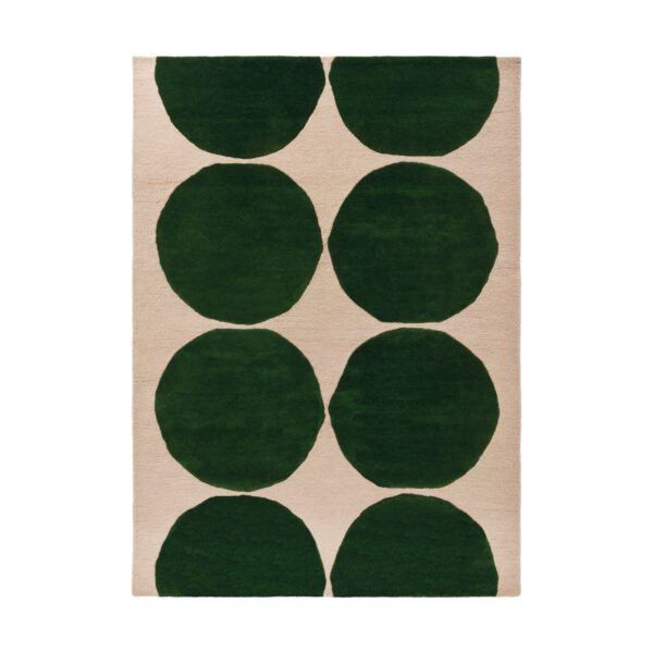 Marimekko Isot Kivet uldtæppe Green, 250x350 cm