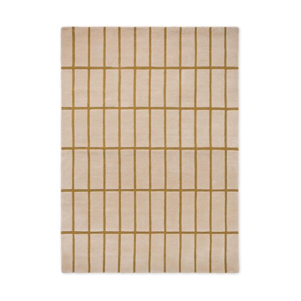 Marimekko Tiiliskivi uldtæppe Bronze Yellow, 250x350 cm
