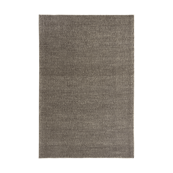 Scandi Living Hill uldtæppe hvid/brun 170x240 cm