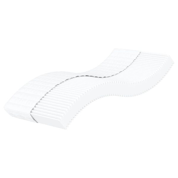 vidaXL skummadras 100x210 cm hårdhed H2 H3 hvid