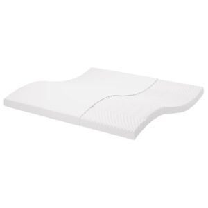vidaXL skummadras 200x200 cm 7 zoner hårdhed 20 ILD hvid
