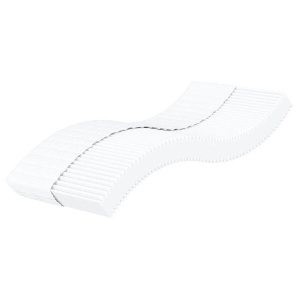 vidaXL skummadras 90x210 cm hårdhed H2 H3 hvid