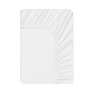 Engholm Textiles - Jersey faconlagen 90X200/45 cm 100% Bomuld - hvid