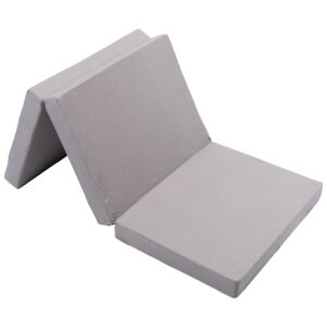 Foldemadras - Junior - Populær til de små - 7 cm komfort skum - Nordstrand Home lysegrå skummadras