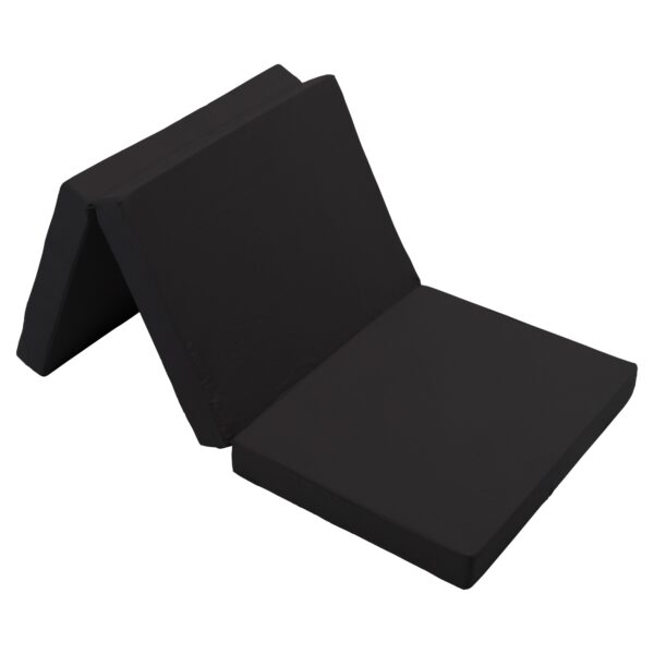 Foldemadras - Single - Populær som gæstemadras - 8 cm komfort skum - Nordstrand Home sort skummadras
