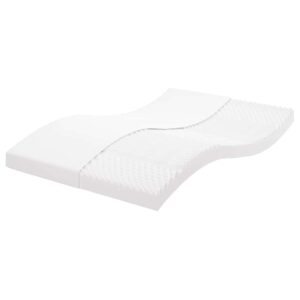 vidaXL skummadras 140x210 cm 7 zoner hårdhed 20 ILD hvid