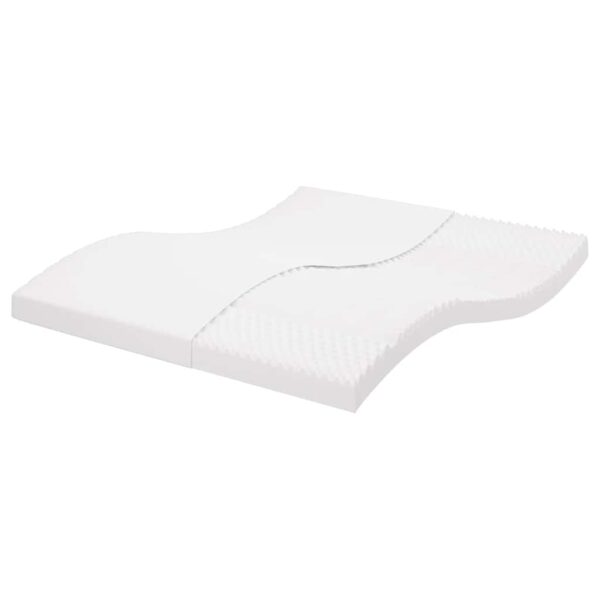 vidaXL skummadras 160x220 cm 7 zoner hårdhed 20 ILD hvid