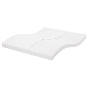 vidaXL skummadras 180x220 cm 7 zoner hårdhed 20 ILD hvid