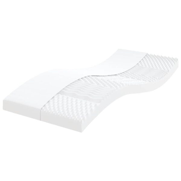 vidaXL skummadras 80x210 cm 7 zoner hårdhed 20 ILD hvid