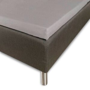 Bambus lagen - Kuvertlagen 90x200x8 cm - Lysegrå - 100% Naturlig bambus - Lagen til topmadras