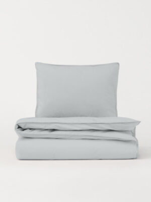 DAWN Percale sengetøj - Pearl Grey - 240x220 cm - 100% økologisk bomuld -