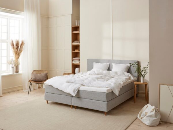 Fabrikkens - Luksus | Kontinental (Lysegrå) 180x200 cm.