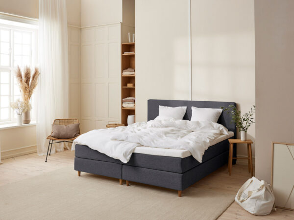 Fabrikkens - Trykaflastende | Kontinental (Antracit) 160x200 cm.