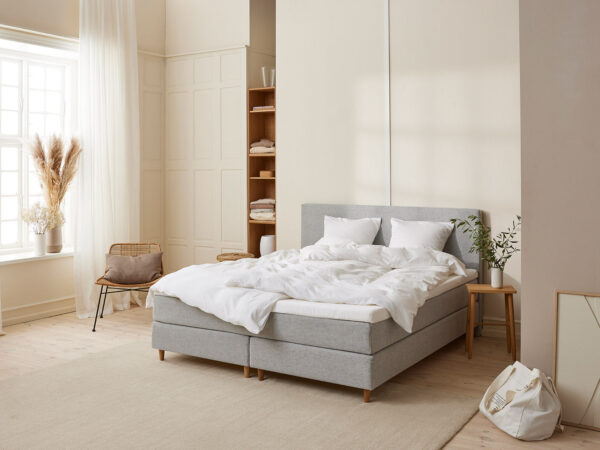 Fabrikkens - Trykaflastende | Kontinental (Lysegrå) 160x200 cm.