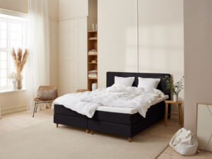 Fabrikkens - Trykaflastende | Kontinental (Sort) 200x200 cm.