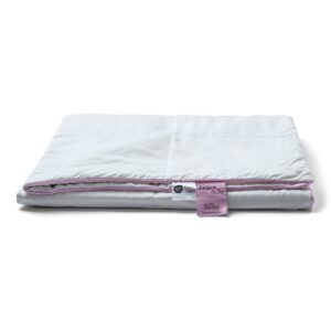 Junior silkedyne med 100% Mulberry silkefyld - 100x140 cm - Sommerdyne med blødt bambus bolster - Nature By Borg junior dyne