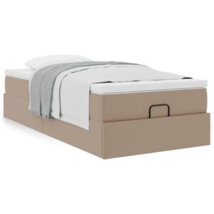 Osmannisk sengeramme med madras 90x200 cm kunstlæder