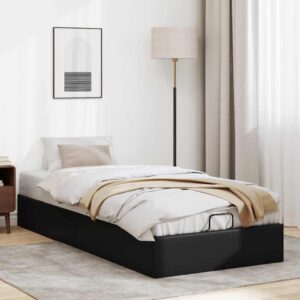 Osmannisk sengeramme uden madras 100x200 cm kunstlæder sort