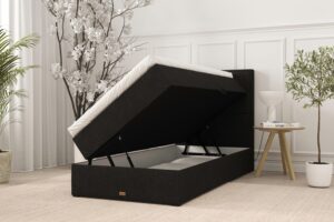 SÖVNN Freya Boxseng Med Opbevaring - 80x200 - Sort