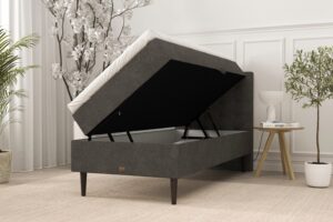 SÖVNN Klara Boxseng Med Opbevaring - 80x200 - Grå