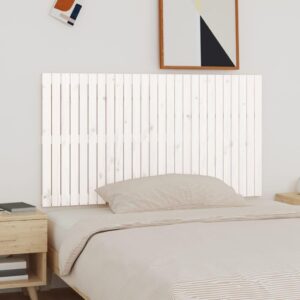 Sengegavl 166x3x90 cm massivt fyrretræ hvid